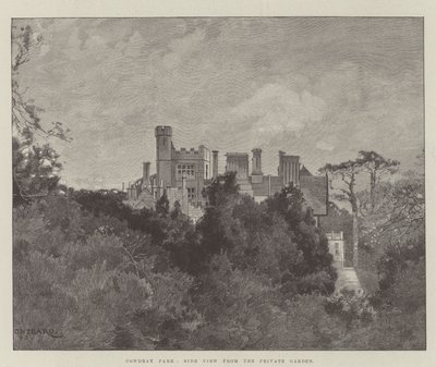 Cowdray Park, Side View from the Private Garden by Charles Auguste Loye
